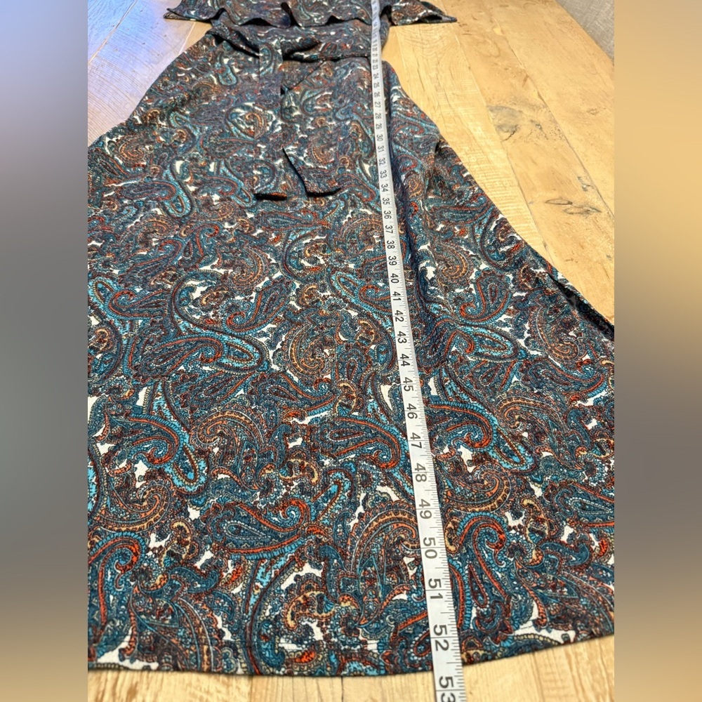 Michael Kors Chain Strap Paisley Maxi Dress S - Picture 5 of 9